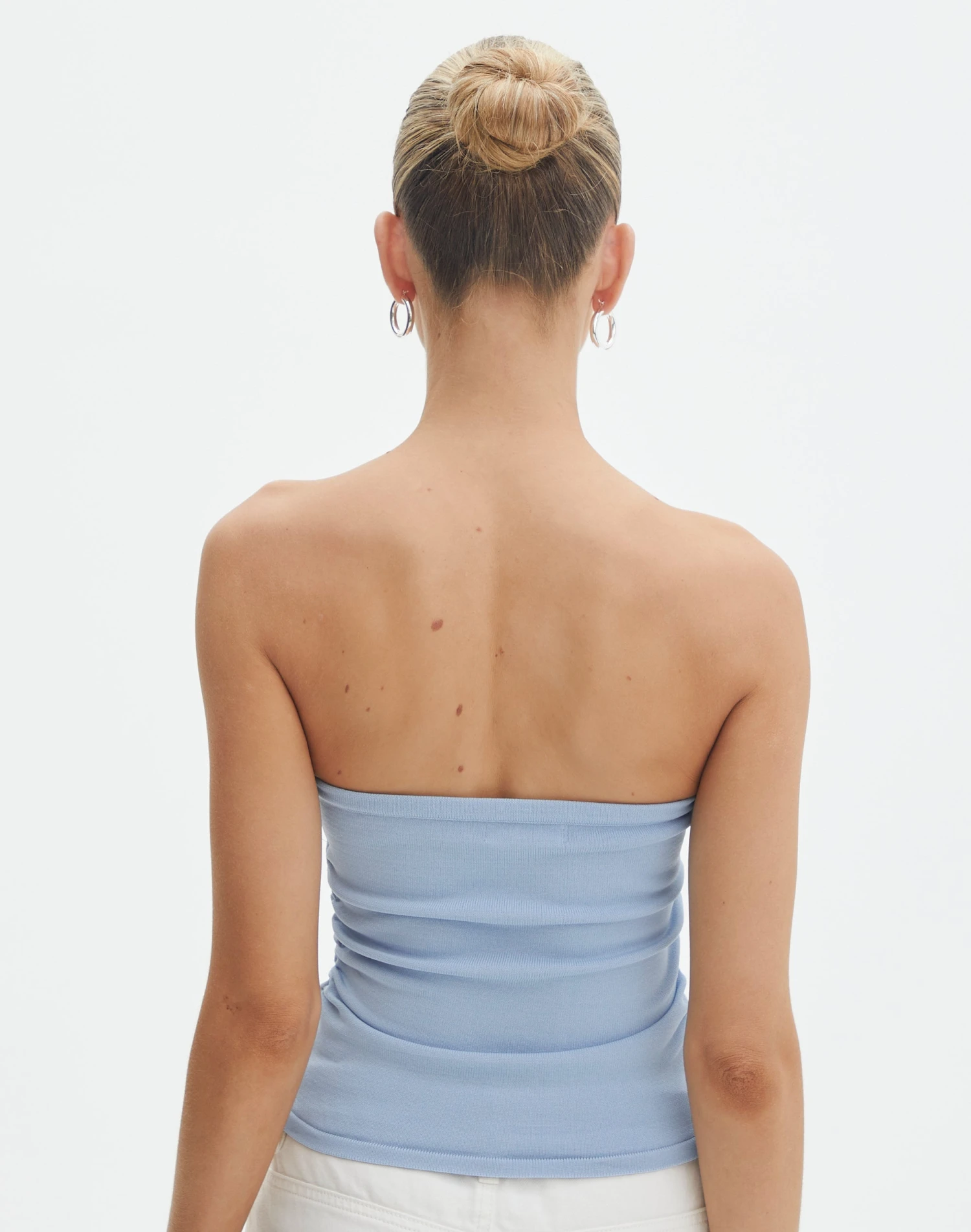 Strapless Ruched Knit Bandeau 5 Strapless Ruched Knit Bandeau - Image 3