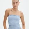 Strapless Ruched Knit Bandeau -Outlet Glassons Store riley rouched side boobtube icecap front kv85755vn