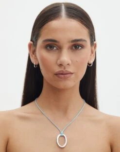Halter V Neck Top 36 Halter V Neck Top -Outlet Glassons Store rory pendant rope necklace aqua sirensilver front je139656nl