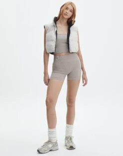 Active Seamless Ribbed Contour Cropped Tank -Outlet Glassons Store rosa seamless tank on the rocks full tv53576hvs