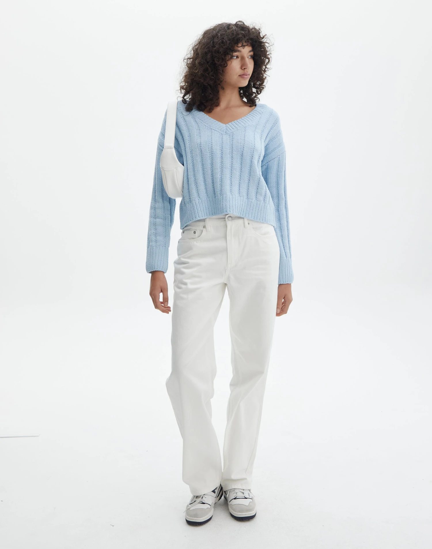 Knitted V Neck Jumper 4 Knitted V Neck Jumper - Image 2