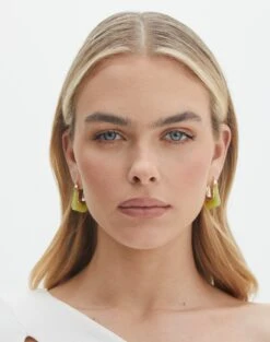 Printed Short Sleeve Top 33 Printed Short Sleeve Top -Outlet Glassons Store roxy rectangle hoops goldgreen front je144647ear