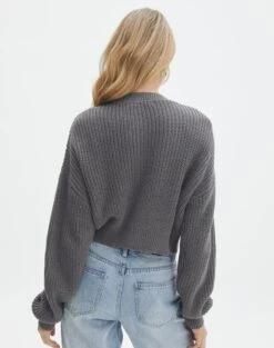 Button Front Long Sleeve Cardigan 24 Button Front Long Sleeve Cardigan -Outlet Glassons Store roy rib cardi keep your coal back kc78979oca