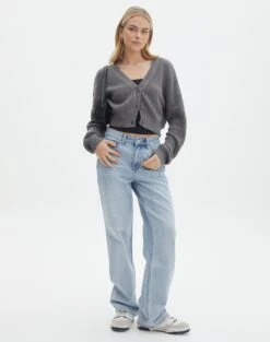 Button Front Long Sleeve Cardigan 23 Button Front Long Sleeve Cardigan -Outlet Glassons Store roy rib cardi keep your coal full kc78979oca