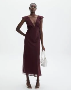 V Front Bias Cut Maxi Dress 27 V Front Bias Cut Maxi Dress -Outlet Glassons Store rufus chiffon maxi dress cherry oh front dl92461peb