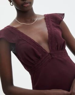 V Front Bias Cut Maxi Dress 30 V Front Bias Cut Maxi Dress -Outlet Glassons Store rufus chiffon maxi dress cherry oh imageback dl92461peb