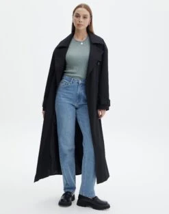 Knit Long Line T-Shirt -Outlet Glassons Store saphi short sleeve rib tee cypress full ks119955vn