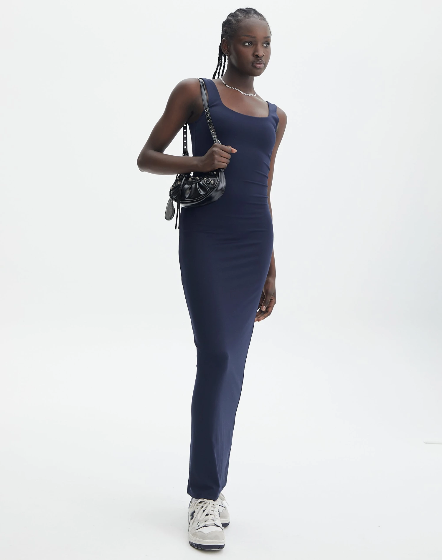 Supersoft Square Neck Slim Fit Maxi Dress 8 Supersoft Square Neck Slim Fit Maxi Dress - Image 6