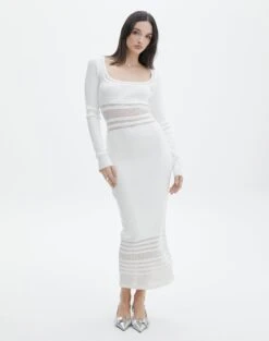 One Shoulder Knit Maxi Dress -Outlet Glassons Store sinny longsleeve panelled maxi milk front kd111216knt