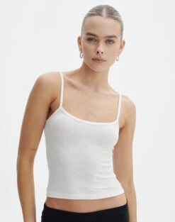 Luxe Lounge Modal Thin Strap Singlet 27 Luxe Lounge Modal Thin Strap Singlet -Outlet Glassons Store sisi modal tank milk front tv118176mod