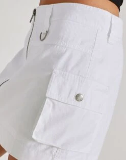 Zip Cargo Mini Skirt -Outlet Glassons Store stella cargo skirt white imageback ss86240pln