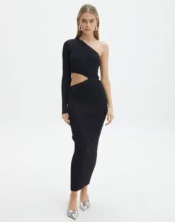Scoop Neck Rib Tank -Outlet Glassons Store stella one sleeve black front kd129008vn 1