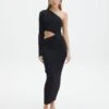 One Shoulder Long Sleeve Maxi Dress -Outlet Glassons Store stella one sleeve black front kd129008vn