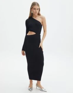 One Shoulder Long Sleeve Maxi Dress 23 One Shoulder Long Sleeve Maxi Dress -Outlet Glassons Store stella one sleeve black full kd129008vn