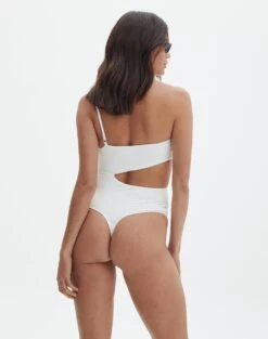 Supersoft One Shoulder Side Cut Out Bodysuit 31 Supersoft One Shoulder Side Cut Out Bodysuit -Outlet Glassons Store sully peachy bodysuit milk back tb95431pch