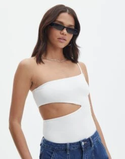 Ribbed Turtleneck Top -Outlet Glassons Store sully peachy bodysuit milk front tb95431pch 4