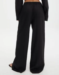 Linen Blend Pants 24 Linen Blend Pants -Outlet Glassons Store t co dallas linen pant black back pw115995tlv