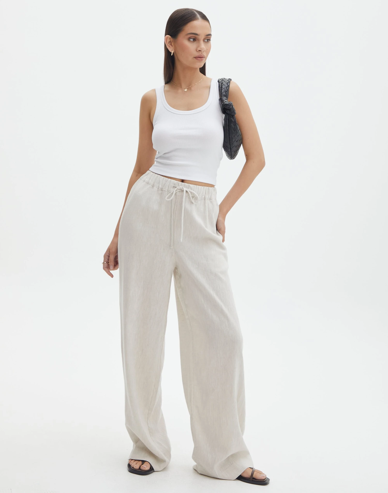 Linen Blend Tailored Pant 18 Linen Blend Tailored Pant - Image 16