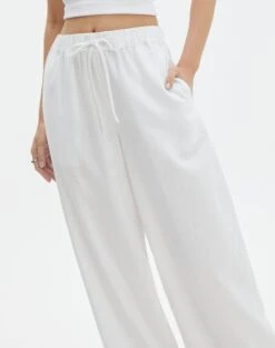 Linen Blend Pants 31 Linen Blend Pants -Outlet Glassons Store t co dallas linen pant white imageback pw115995tlv