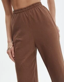 Linen Blend Wide Leg Pants -Outlet Glassons Store t co dizzy flared pant deep umber imageback pw118952tlv