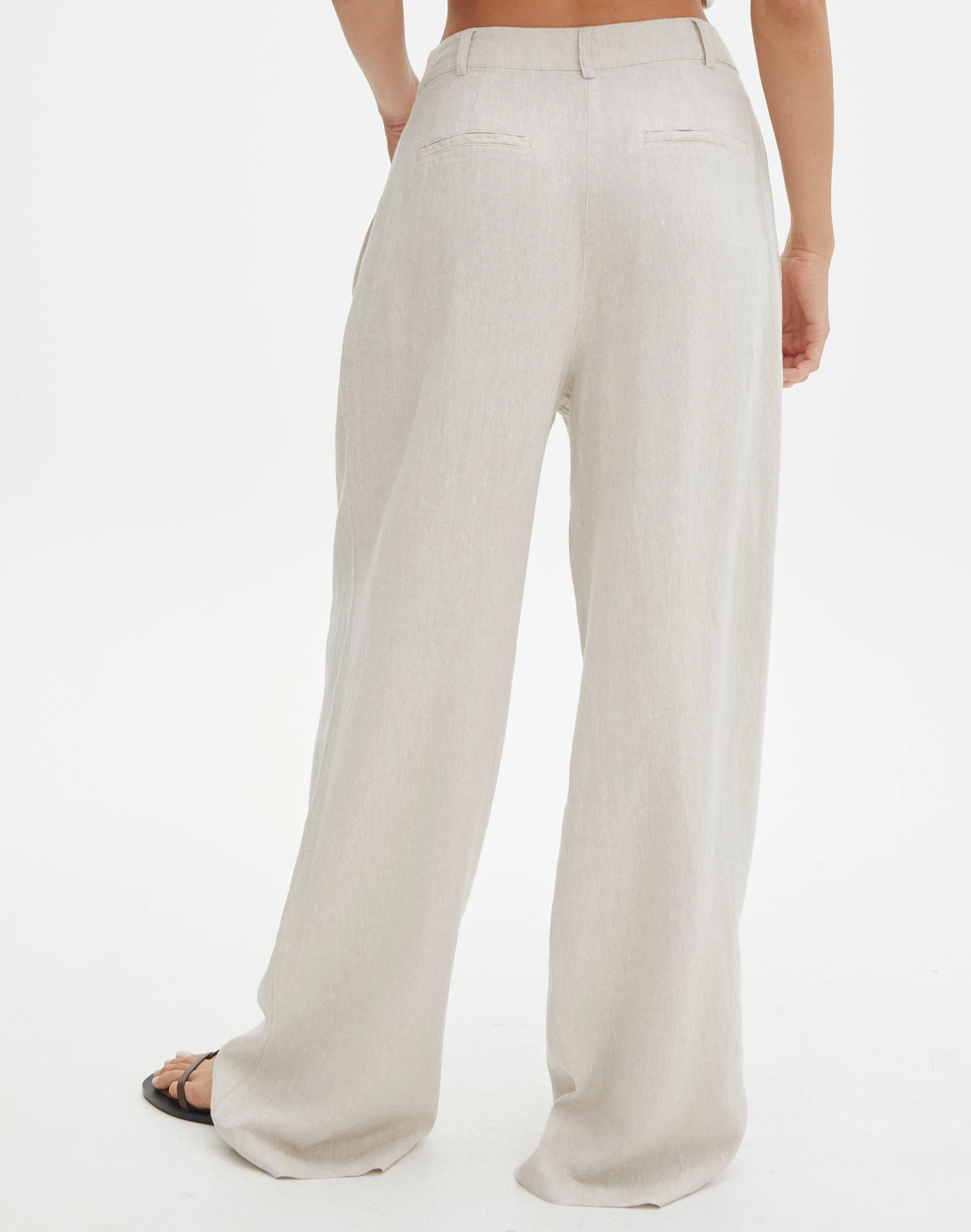 Linen Blend Tailored Pant 5 Linen Blend Tailored Pant - Image 3