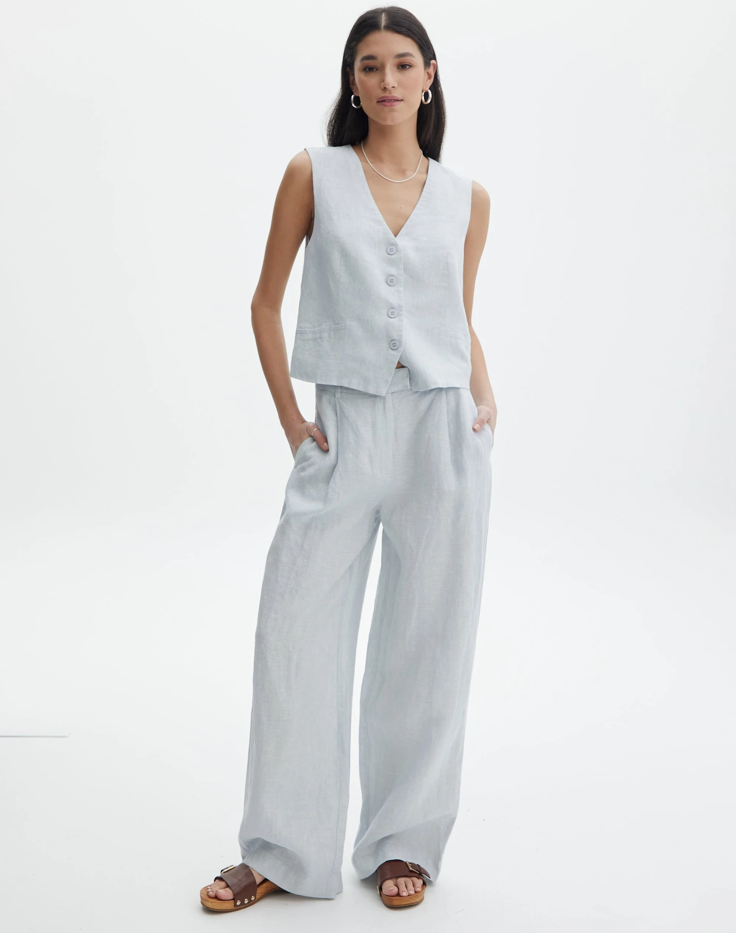 Linen Blend Tailored Pant 8 Linen Blend Tailored Pant - Image 6