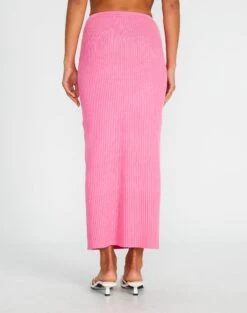 Slim-fit Rib Maxi Skirt -Outlet Glassons Store t co mango knit skirt smell the roses back sl62154tknt