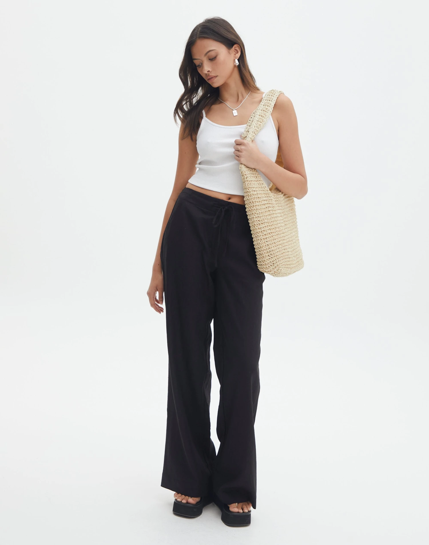 Tie Waist Linen Pant 3 Tie Waist Linen Pant
