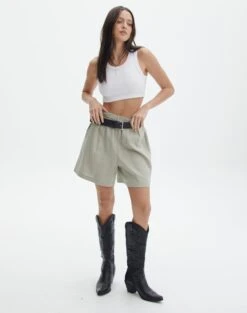 Knit Off The Shoulder Crop Top 41 Knit Off The Shoulder Crop Top -Outlet Glassons Store t kez longline linen short sea mist front sw118936tlv