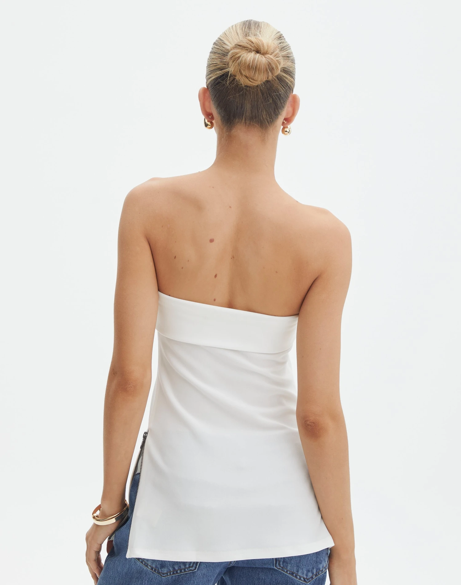 Foldover Zip Tube Top 5 Foldover Zip Tube Top - Image 3