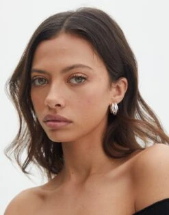 Oversized Cord Long Sleeve Shirt 39 Oversized Cord Long Sleeve Shirt -Outlet Glassons Store taurus triple hoop earrings silver front je109042ear