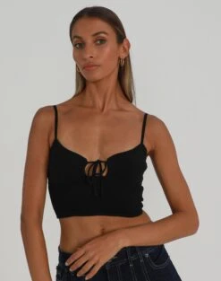 Ribbed Knit Long Sleeve Shrug -Outlet Glassons Store tommo tie knit top black front kv76324rib 15