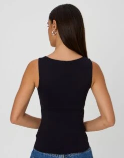 Scoop Neck Supersoft Tank 24 Scoop Neck Supersoft Tank -Outlet Glassons Store tommy tank top black back tv124269pch