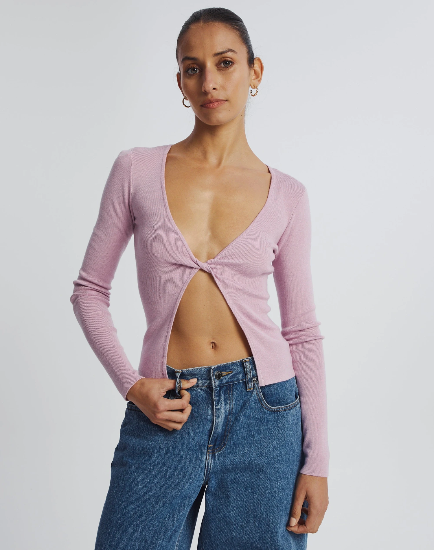 Long Sleeve Cut Out Ribbed Top 9 Long Sleeve Cut Out Ribbed Top - Image 7