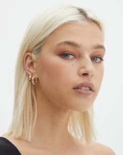 Lace Mini Dress -Outlet Glassons Store twisted plain hoop pack gold front je121822ear 7