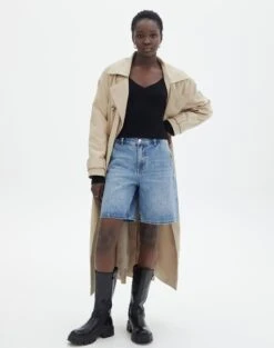 Ribbed V Neck Long Sleeve Knit -Outlet Glassons Store vance v neck black full kl79068vn