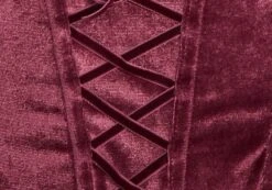 Velvet Tie Front Lace Trim Corset Top -Outlet Glassons Store varna velvet bralette berry the hatchet imagefront ut109831vel