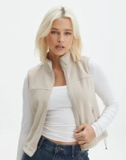 Zip Up Knit Cropped Hoodie -Outlet Glassons Store vinnie vest what the shell front tc91570flc 2