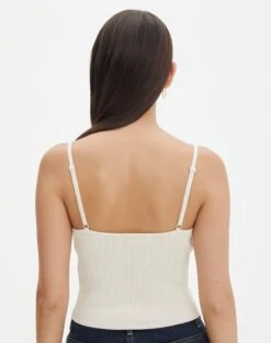 Knit V Neck Tank Top -Outlet Glassons Store yves v neck tank bad to the bone back kv125600vn
