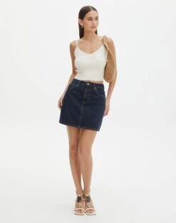 Knit V Neck Tank Top -Outlet Glassons Store yves v neck tank bad to the bone full kv125600vn